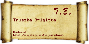 Truszka Brigitta névjegykártya